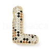 Brass Micro Pave Cubic Zirconia Pendants KK-Z108-02G-L-1