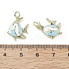 Brass Enamel Pendants KK-Z114-19G-4
