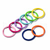 Spray Painted Iron Split Key Rings X-KEYC-S255-003-2