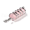 Natural Rose Quartz Big Pointed Pendants G-I322-05P-08-3