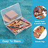  16Pcs 8 Colors Transparent Resin & Walnut Wood Big Pendants RESI-TA0001-95-5