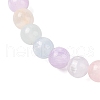 Natural Selenite Round Beaded Stretch Bracelets for Women G-U005-02B-2