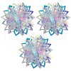PET Snowflake Pendant Decorations AJEW-WH20020-014B-1