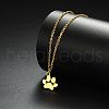 304 Stainless Steel Pendants STAS-E501-01G-01-2