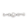 Brass & Black Lip Shell & Epoxy Resin Fold Over Clasps KK-P291-22P-1
