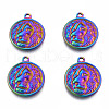 Ion Plating(IP) 201 Stainless Steel Pendants STAS-N098-200M-2