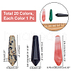 Beads 20Pcs 20 Style Natural & Synthetic Gemstone Beads G-NB0003-02-2