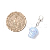 UV Plating Acrylic Mushroom Pendant Decorations HJEW-JM03393-3