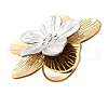 Flower 304 Stainless Steel Finger Rings RJEW-G339-02GP-2