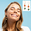 Unicraftale 30Pcs 3 Styles Brass Leverback Earring Findings KK-UN0002-38-6