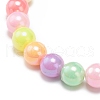 7Pcs 7 Color Candy Color Acrylic Round Beaded Stretch Bracelets Set BJEW-JB08928-5