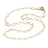 304 Stainless Steel Oval Link Chain Necklaces NJEW-Q013-09G-01-1