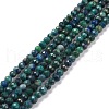 Natural Chrysocolla & Lapis Lazuli Beads Strands X-G-D463-08B-1