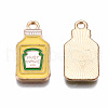 Eco-Friendly Alloy Enamel Pendants ENAM-T011-85-NR-3