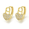 Brass Hoop Earrings EJEW-C112-03G-1