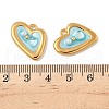 304 Stainless Steel Enamel Pendants STAS-U057-30G-3