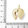 Brass Micro Pave Cubic Zirconia Pendants KK-Q068-16G-3