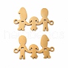 201 Stainless Steel Connector Charms STAS-K251-095G-1