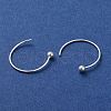 925 Sterling Silver Earring Hooks STER-K177-01S-3