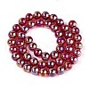 Electroplate Transparent Glass Beads Strands GLAA-T032-T8mm-AB20-2