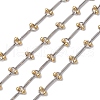 Handmade Brass Beaded Chains AJEW-JB01316-2