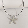 Metallic Ocean Series Brass Starfish Pendant Long Necklaces CS0607-2-3