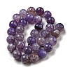 Faceted Natural Dragon Veins Agate Beads Strands X-G-F447-12mm-L04-3
