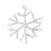 Christmas Seed Beads Beaded Charms PALLOY-MZ00328-2