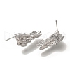 Brass Stud Earring Findings KK-U038-03P-2