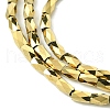 Electroplate Glass Beads Strands X-GLAA-Q101-02B-FP01-3
