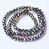 Electroplate Transparent Glass Beads Strands X-EGLA-A034-T8mm-UA07-2