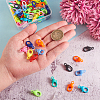 120Pcs 15 Colors Plastic Lobster Claw Clasps KY-CJ0001-46-3
