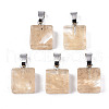 Watermelon Stone Glass Pendants G-T131-103-1