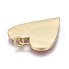 Brass Enamel Pendants KK-M205-13G-07-2