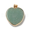 Natural Green Aventurine Pendants G-K335-04G-13-3