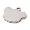Non-Tarnish 304 Stainless Steel Pendants STAS-E199-01P-2