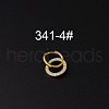 Brass Micro Pave Clear Cubic Zirconia Dangle Hoop Cartilage Earrings WG676EA-04-1