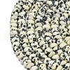 Natural Dalmatian Jasper Beads Strands G-P575-A01-6x4mm-3