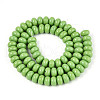Opaque Spray Painted Glass Beads GLAA-ZX008-8mm-18B-2