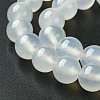 Natural White Agate Round Beads Strands G-N0151-10-10mm-2