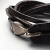 Casual Style Unisex Retro Leather Bracelets BJEW-F087-04-2