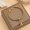 Fashionable 304 Stainless Steel Charm Bracelets FS-WG82355-02-1