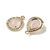 Natural Rose Quartz Faceted Teardrop Pendants G-U028-02G-07-2
