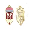 Alloy Enamel Pendants ENAM-F144-21A-1