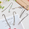 SUNNYCLUE 12Pcs 6 Styles Tibetan Style Alloy Bookmark Findings with Holes FIND-SC0008-99-4