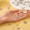 48Pcs 24 Style 12 Constellations Alloy Wine Glass Charms with Rhinestone AJEW-TAC00002-26