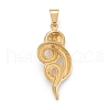 304 Stainless Steel Big Pendants STAS-I163-037G-2