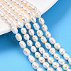 Natural Cultured Freshwater Pearl Beads Strands PEAR-N012-05Y-1