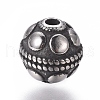 316 Surgical Stainless Steel Beads STAS-G214-12AS-1