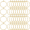SOFPLATE 200Pcs Brass Wine Glass Charm Rings KK-SP0001-31A-G-1
